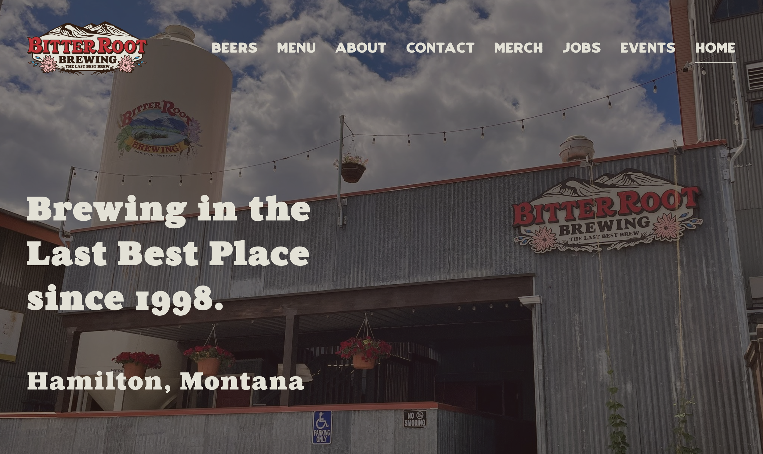 Bitter Root Brewing — brewery website design by John August Design, Missoula Montana