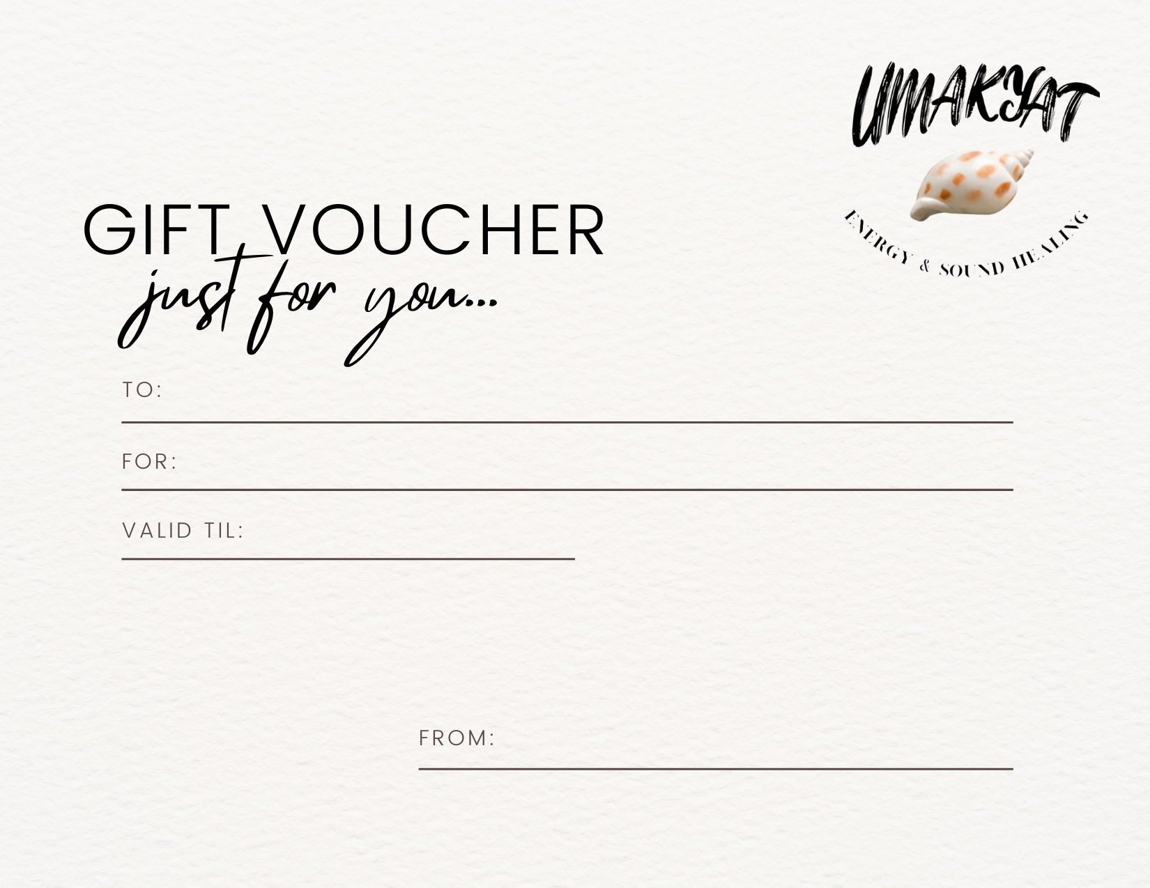 UMAKYAT Gift Card ($25-$100)