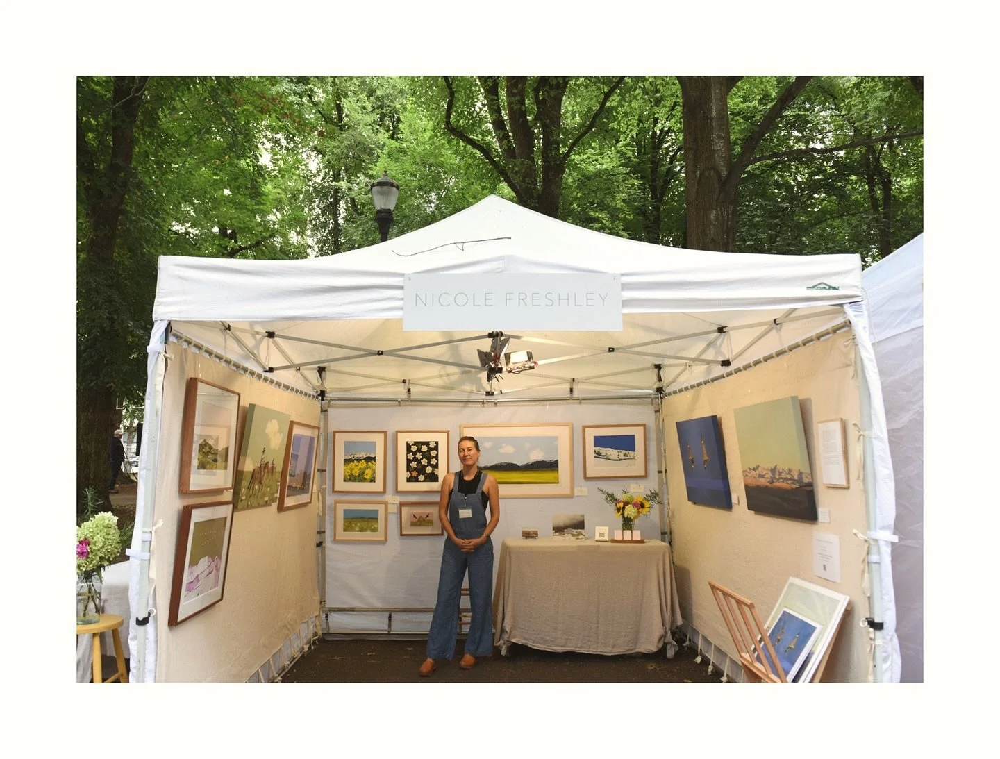 This summer was mostly spent inside in the studio, preparing for my first juried fine art festival. In the spring I applied to several juried festivals around the west, in a sudden desire to try something new with my business. When I was accepted it 