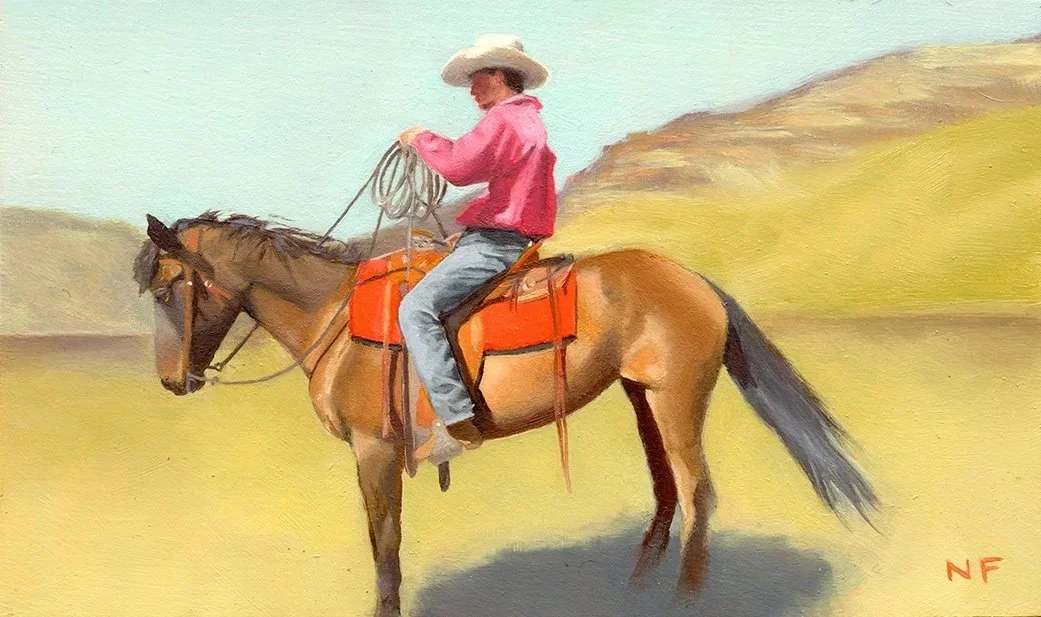 "Coiling" • Sold • 2025 • Oil on wood panel