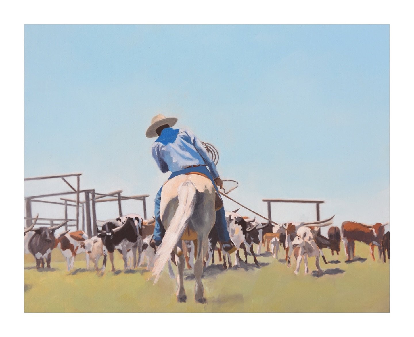 An 8x10 study for the painting about to unfold on my easel. The panel is 24x36, which will be the largest oil painting I&rsquo;ve made. I&rsquo;m excited to paint big-ish.

I don&rsquo;t have a formal art education and am recognizing the desire and n