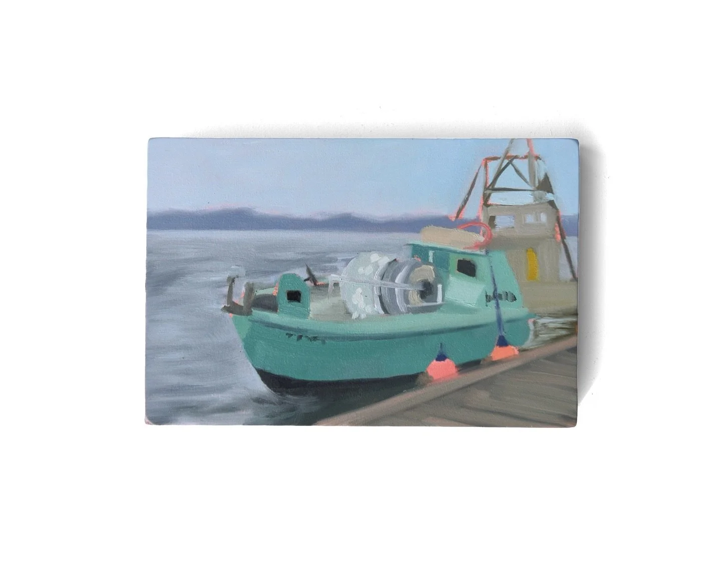 Gillnetter and dredge plein air study

3&rdquo; x 5&rdquo;, oil on panel. I loved the color of this boat - green in light, teal in shadow - with the faded orange of the buoys.
.
.
.
.
.
.
.
.
.
.
#oilstudy #gillnetting #oregonartist #willapa #oregonp