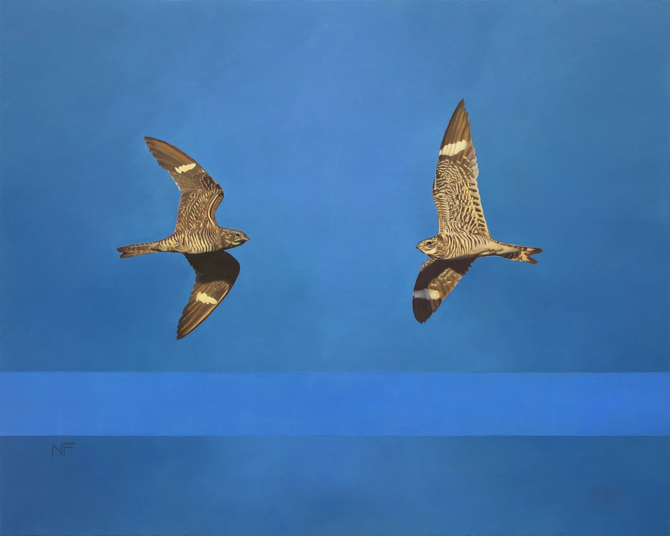 "Nighthawks" • Available • 2025 • Oil on wood panel