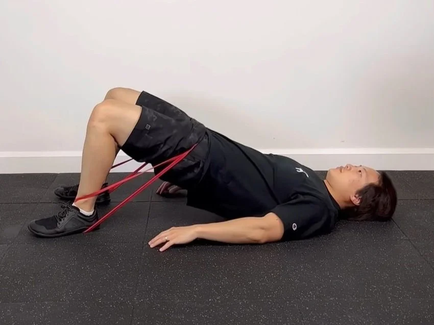 Glute Bridge With Band Glute Bridge With Band