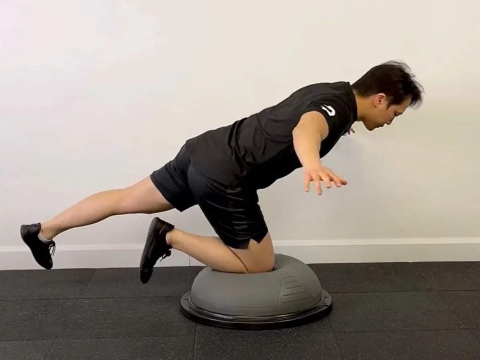 Bosu Ball Hip Airplane Rehab Hero Bosu Ball Hip Airplane Rehab Hero