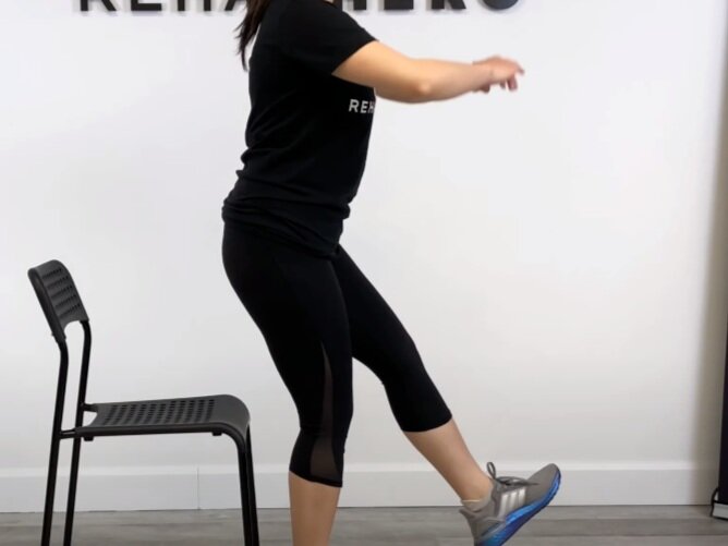 Eccentric Pistol Box Squat — Rehab Hero