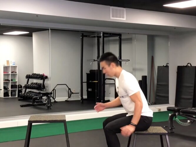 Seated Box Jump — Rehab Hero