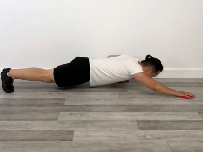 Push Up Overhead Slide — Rehab Hero