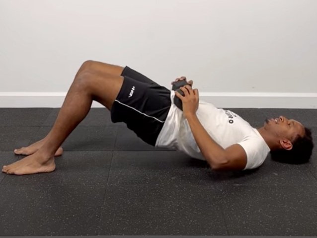 Weighted Glute Bridge — Rehab Hero