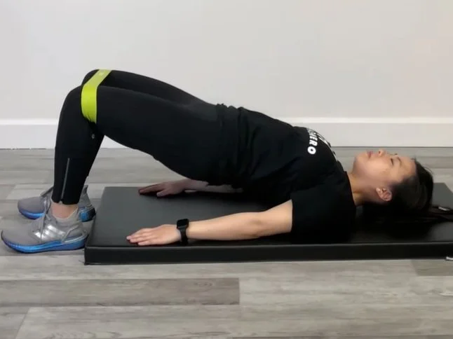 Banded Glute Glute Bridge With Leg Abduction Single Leg Glute