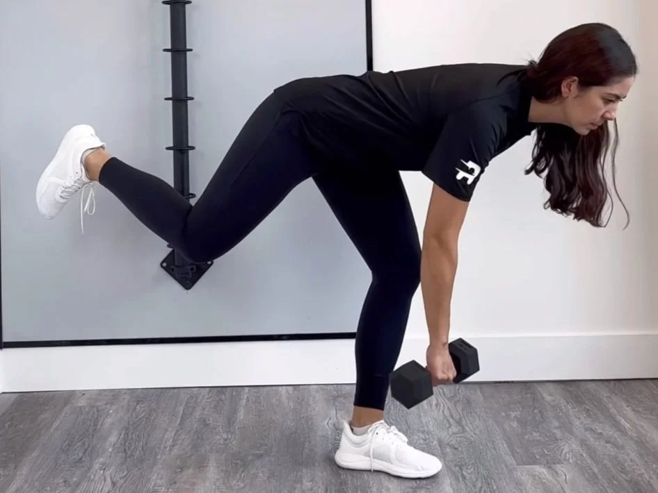 One Arm Dumbbell Deadlift Single Dumbbell Bench Single Db Row How