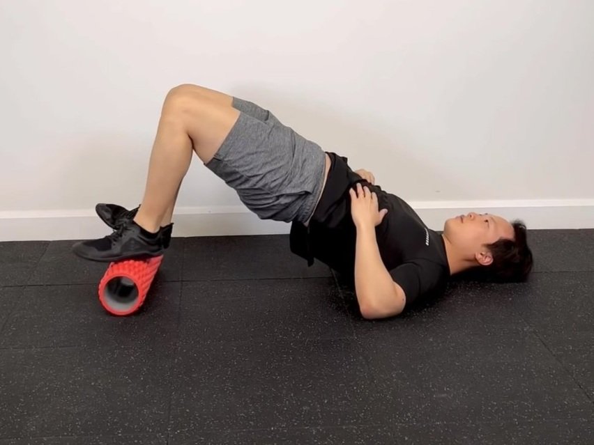 Foam Roller Hamstring Walk — Rehab Hero