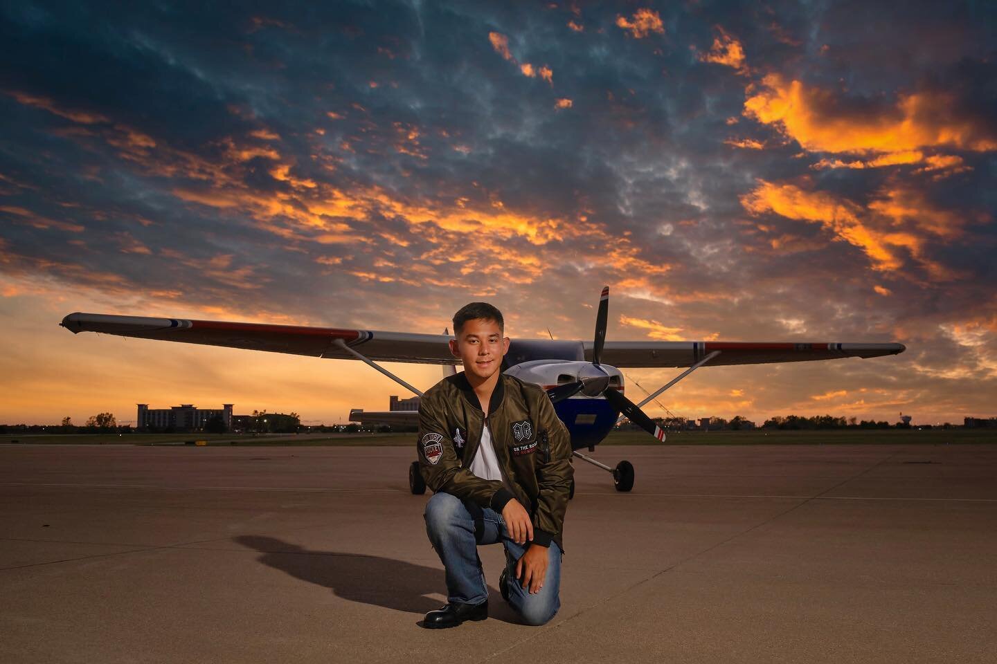 We love including high school senior&rsquo;s passion into their portrait sessions.  Jayden serves in the @civilairpatrol and loves flying! He recently completed his first solo flight for the private pilot license certification. 

#myfujifilmlegacy #w