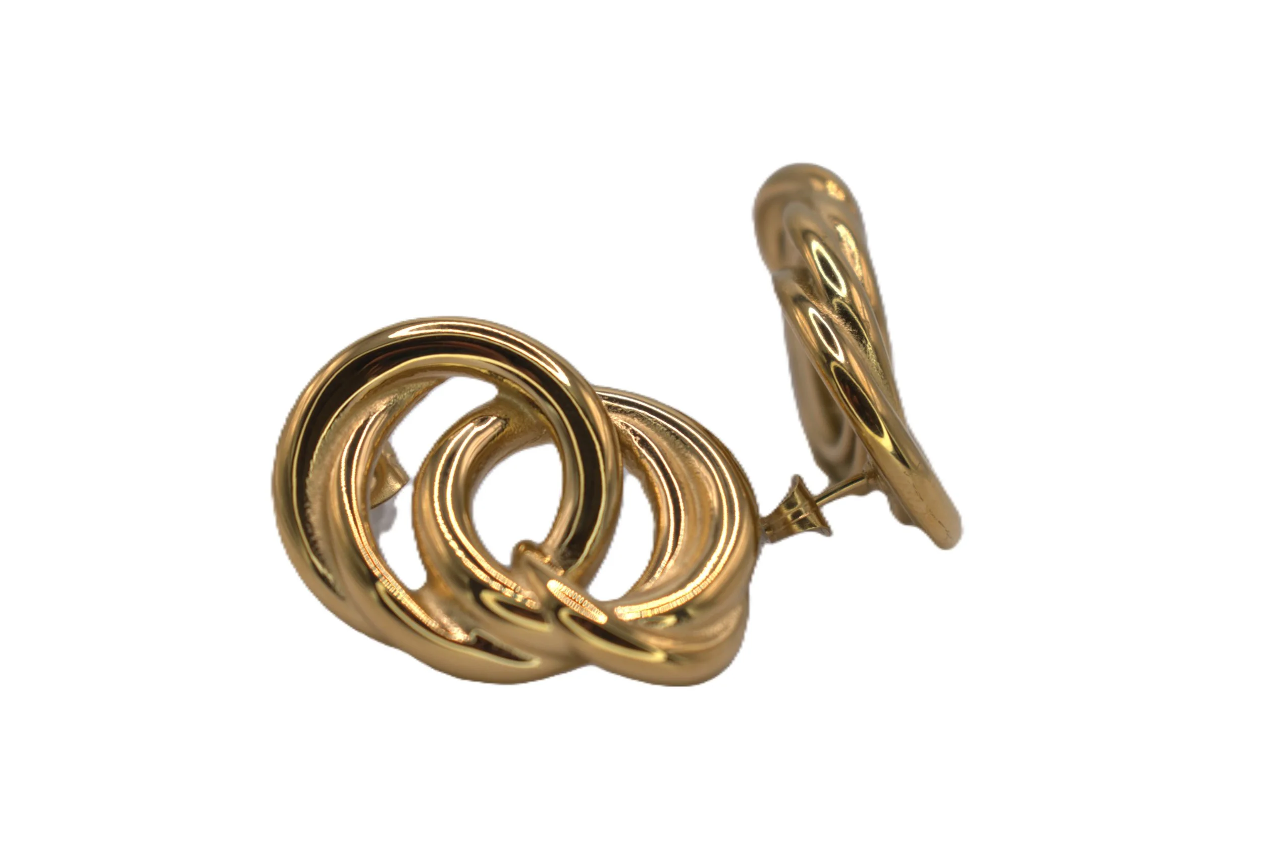 Lunara Double Circle Earrings