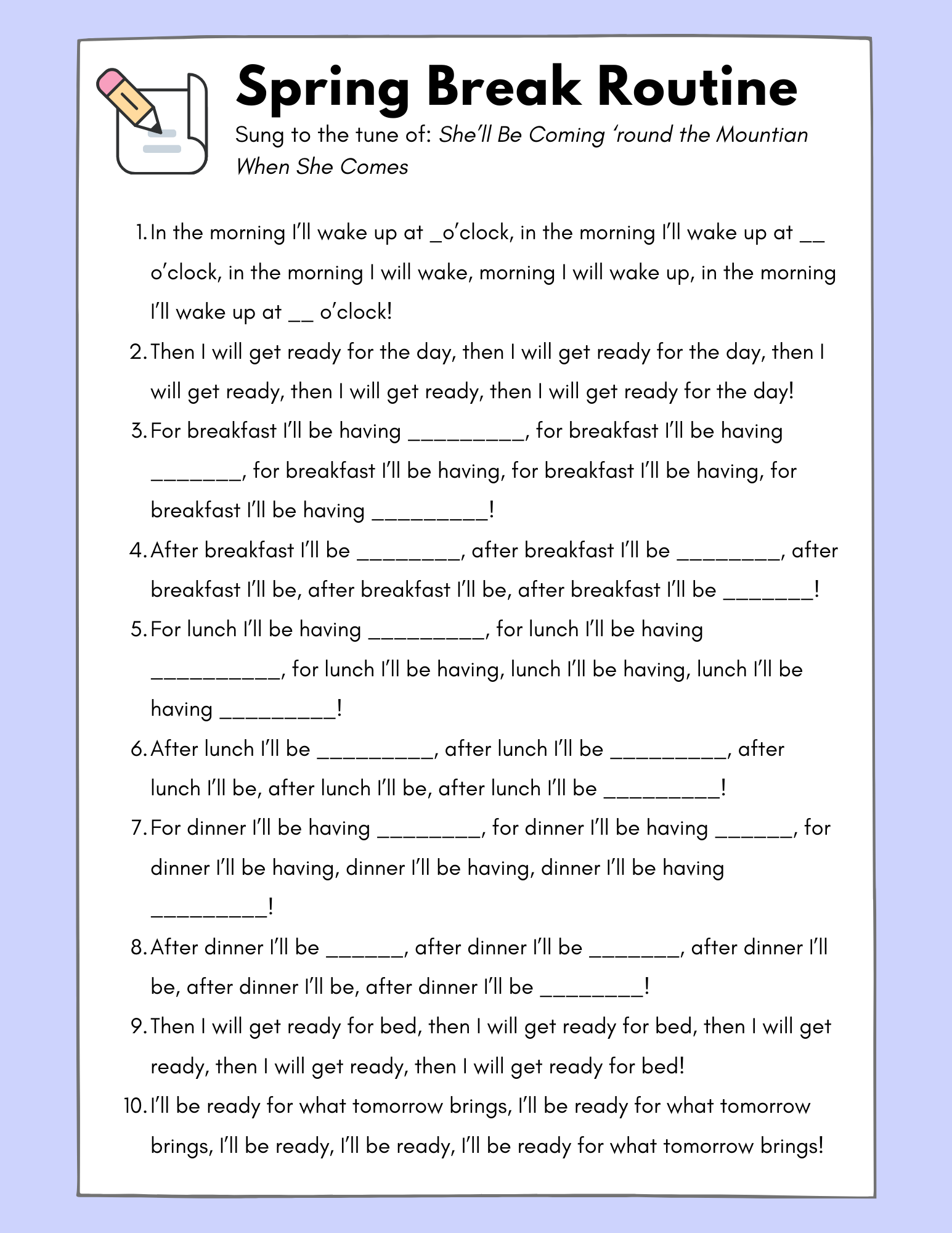 Spring Break Hacks - How to make the most of your break! — Musical Bridges