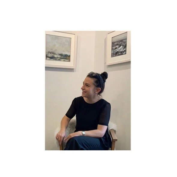 There I am 
Thanks for the photo 📸 @aoifemcelwain and a big thank you to all my friends, family, supporters and strangers who all came to see my show at @clifdenartsfest 2020 in the @thelavelleartgallery 
Feeling very honoured and delighted 🥰🥰