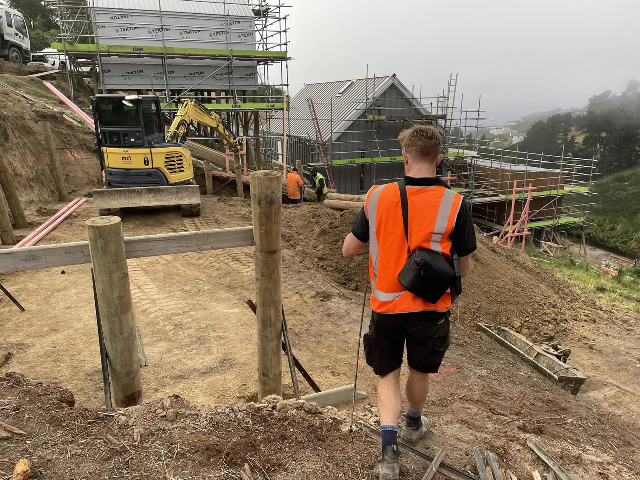 Geotechnical construction monitoring and ground investigation for residential hillside project in Cashmere.