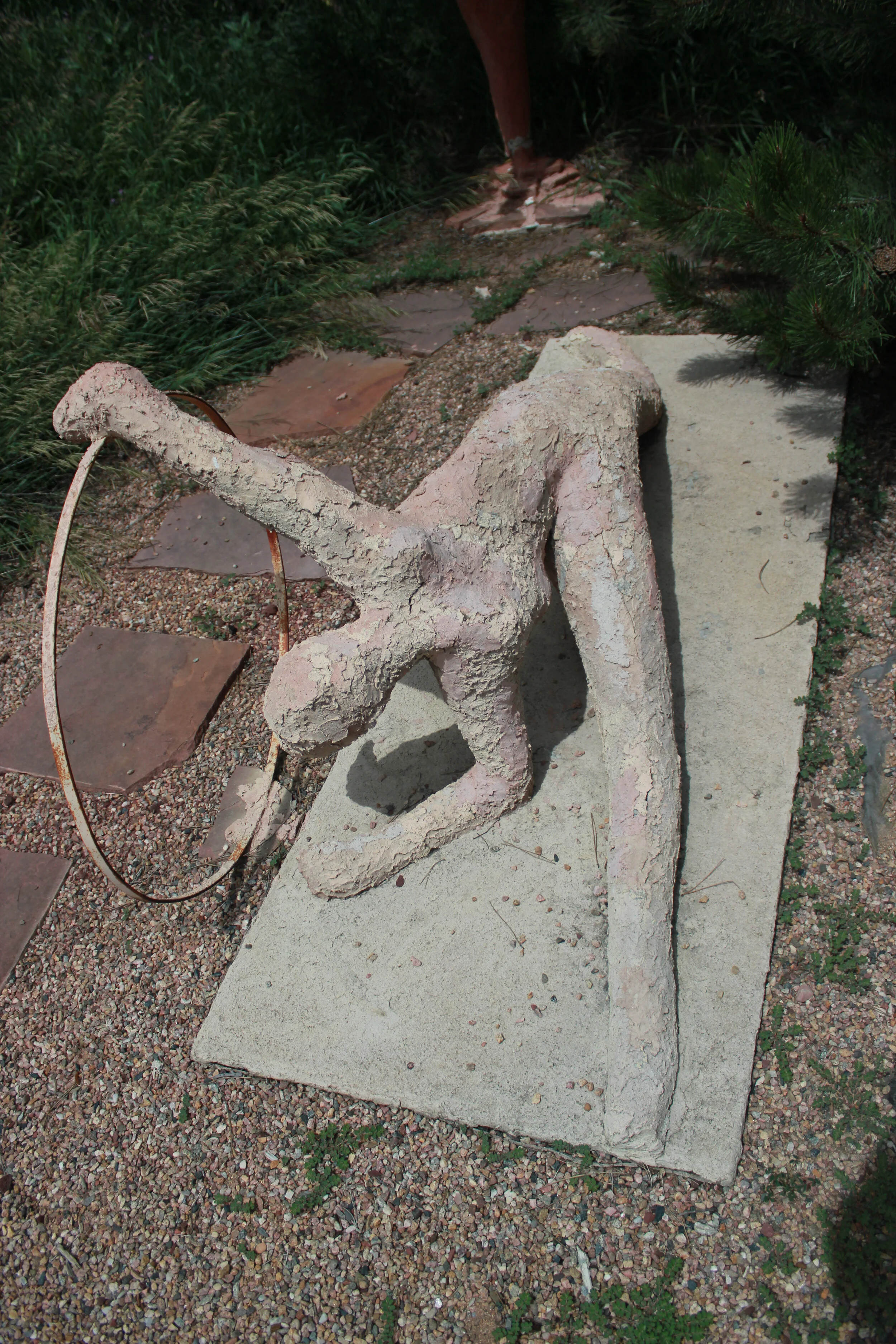 [Installed in Place] Acrobat (2003)  ceramic, 32 x 80 x 35 inches