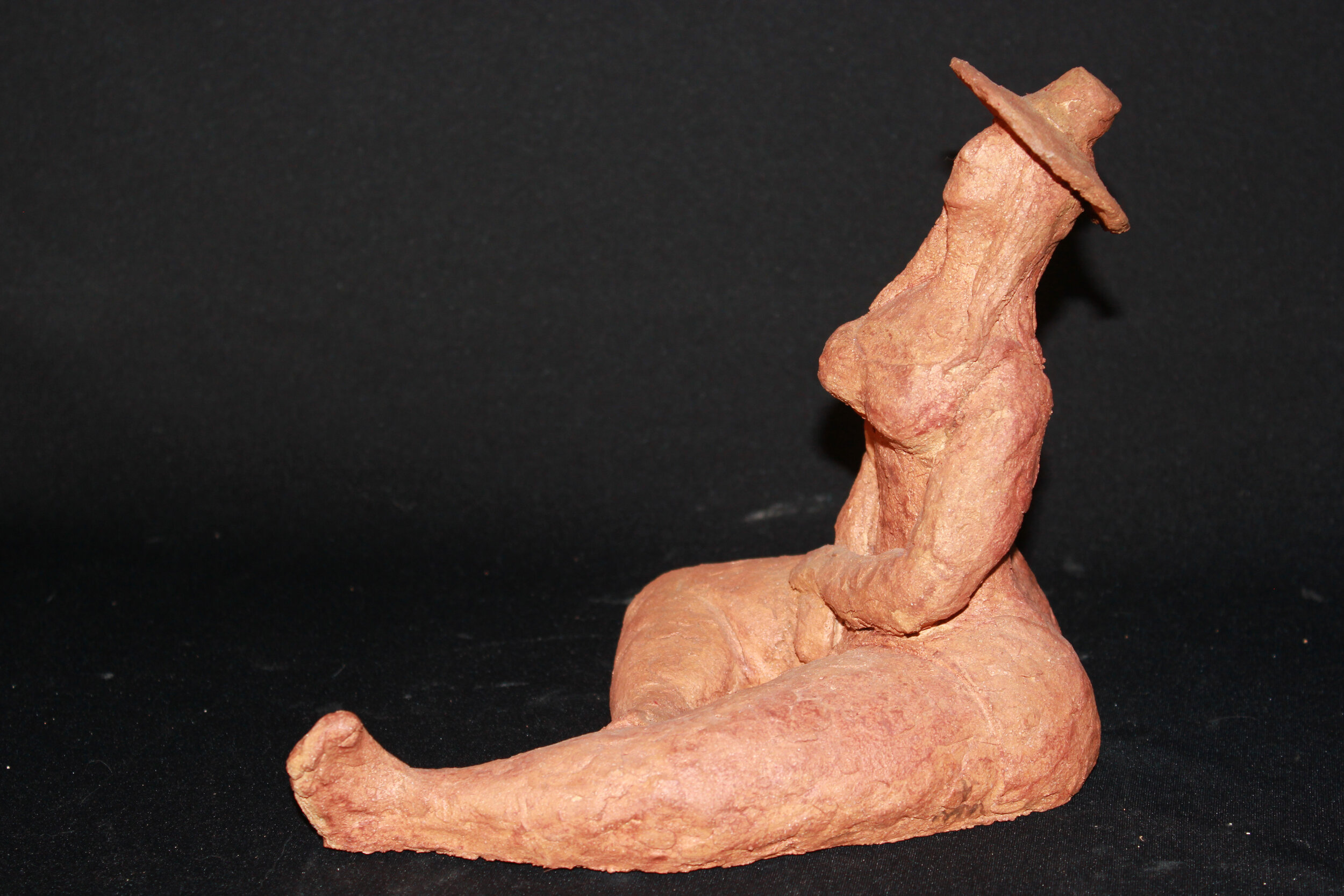Alicia on the Beach (2009) ceramic, 9 x 10 x 7 inches