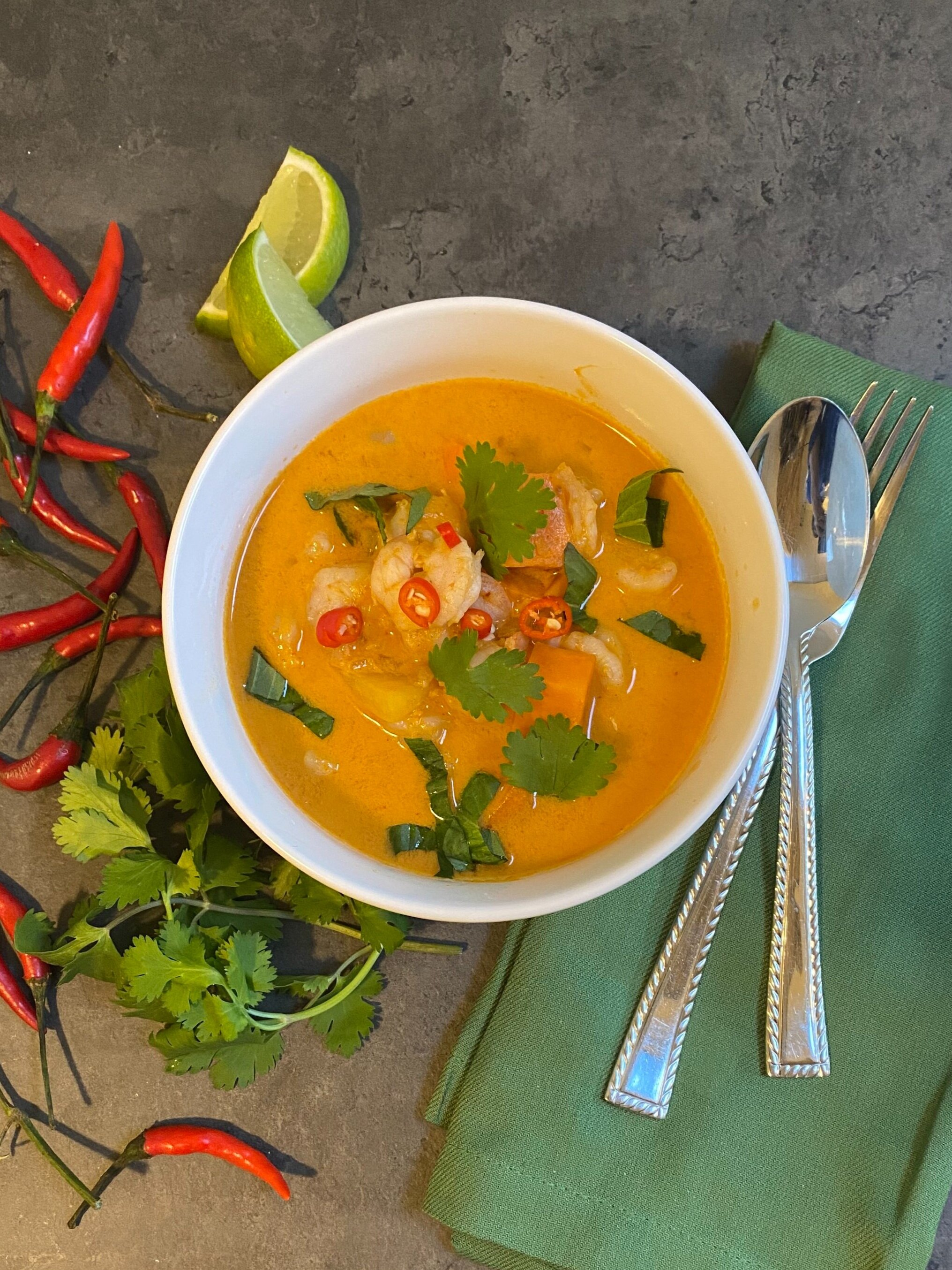 Thai Red Curry with Shrimp