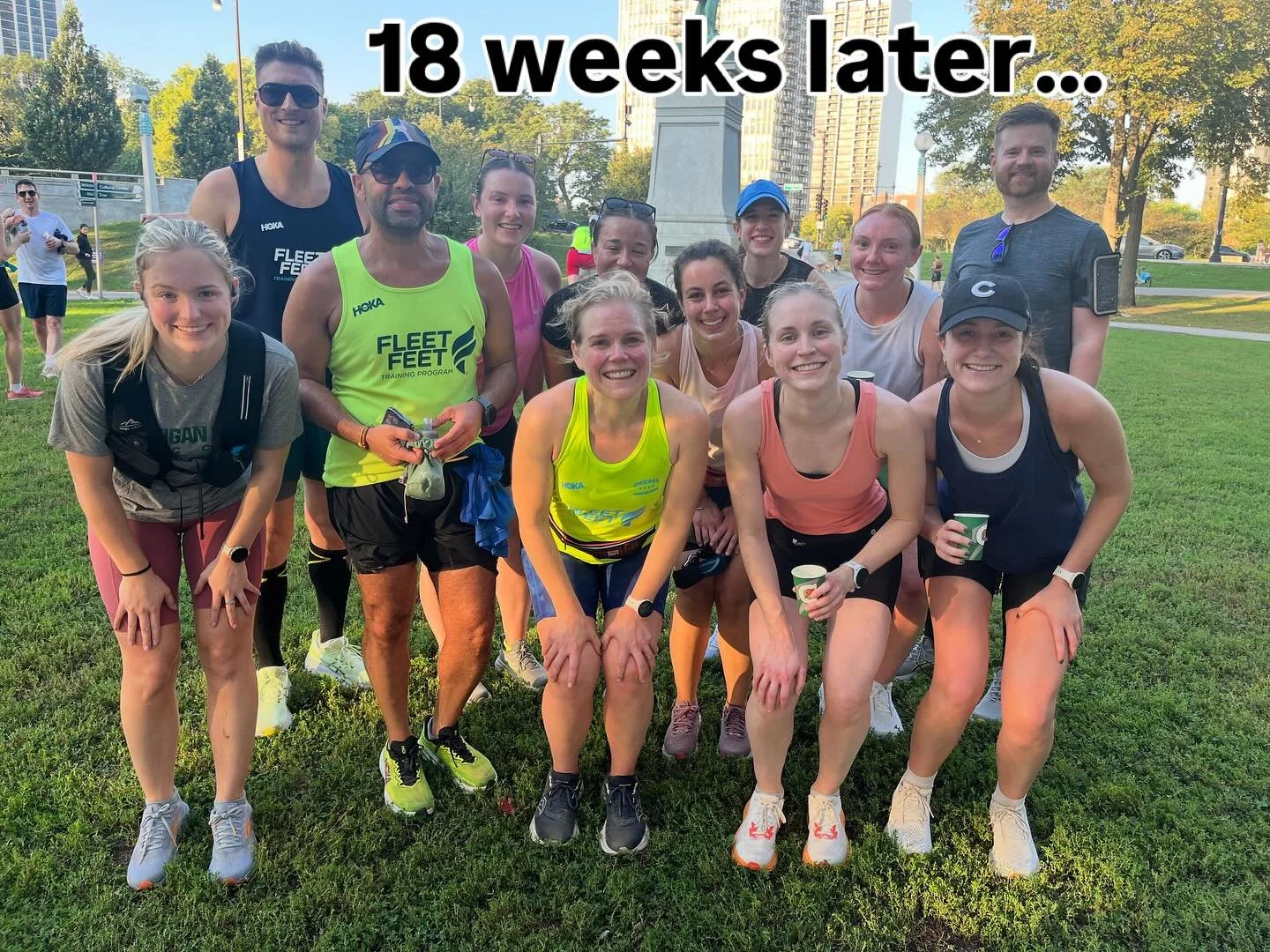 18 weeks of training and this group is READY! Old Town 10 Blues you have been incredible this summer, let&rsquo;s go crush that race next week! @joseinchicago @chicagoendurancesports