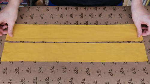 The Left and Right patterns for the Cuff. For this tutorial, we drew the seam lines on one side.