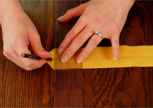 Use your ruler to draw a straight line.
