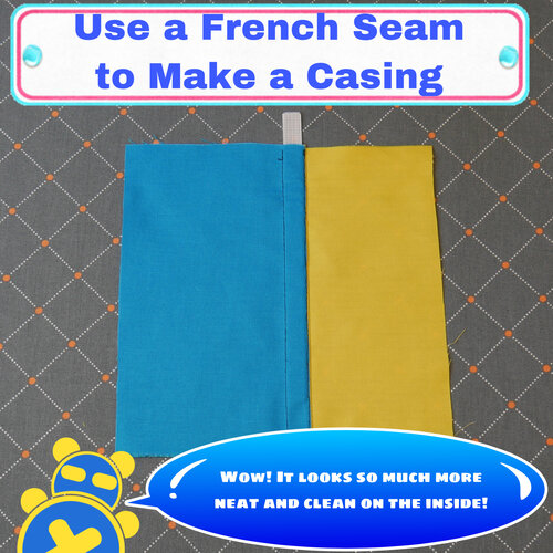 How to sew a channel for boning using a French seam.