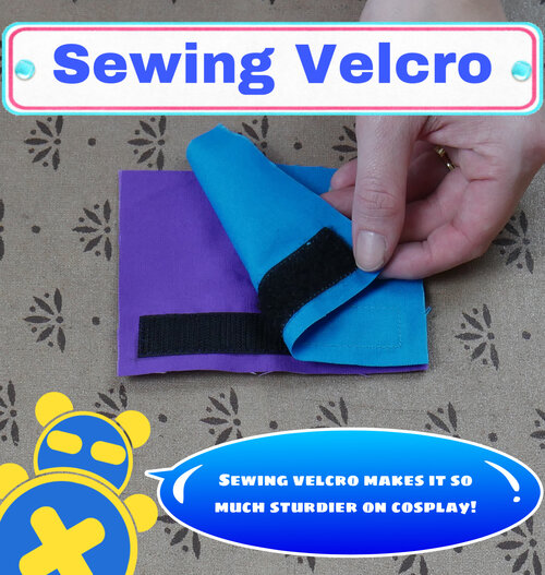 Sewing velcro as a closure or to keep an accessory in place isn't a back idea!