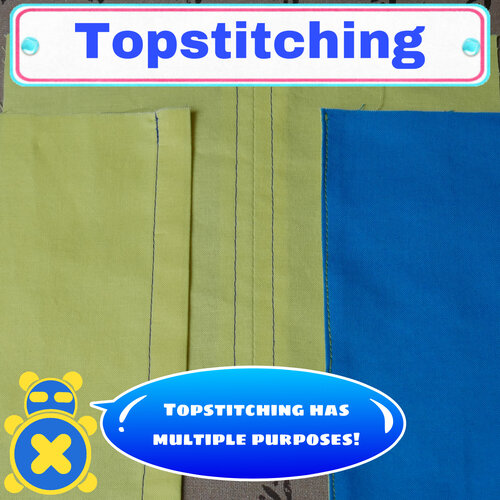 All topstitching is decorative.