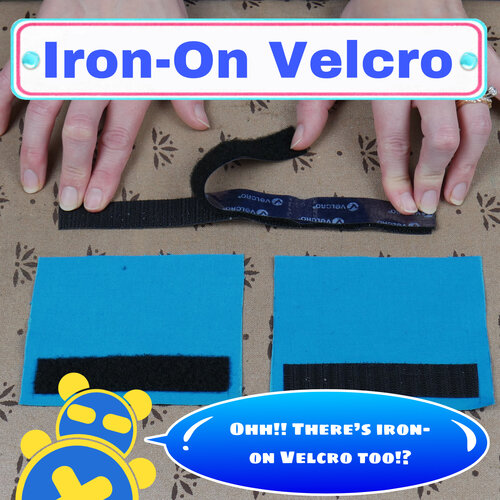Iron-on velcro could work, but you have to play around with it.
