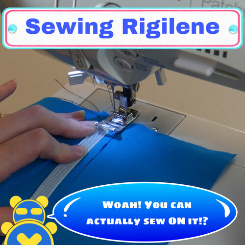 How to sew rigilene to fabric.