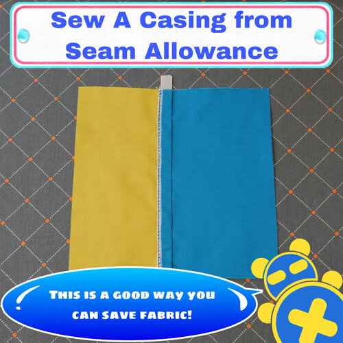 How to sew a channel for boning using the seam allowance.