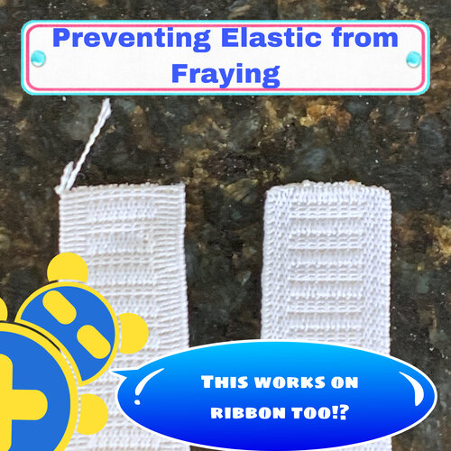 How to prevent elastic and ribbon from fraying.