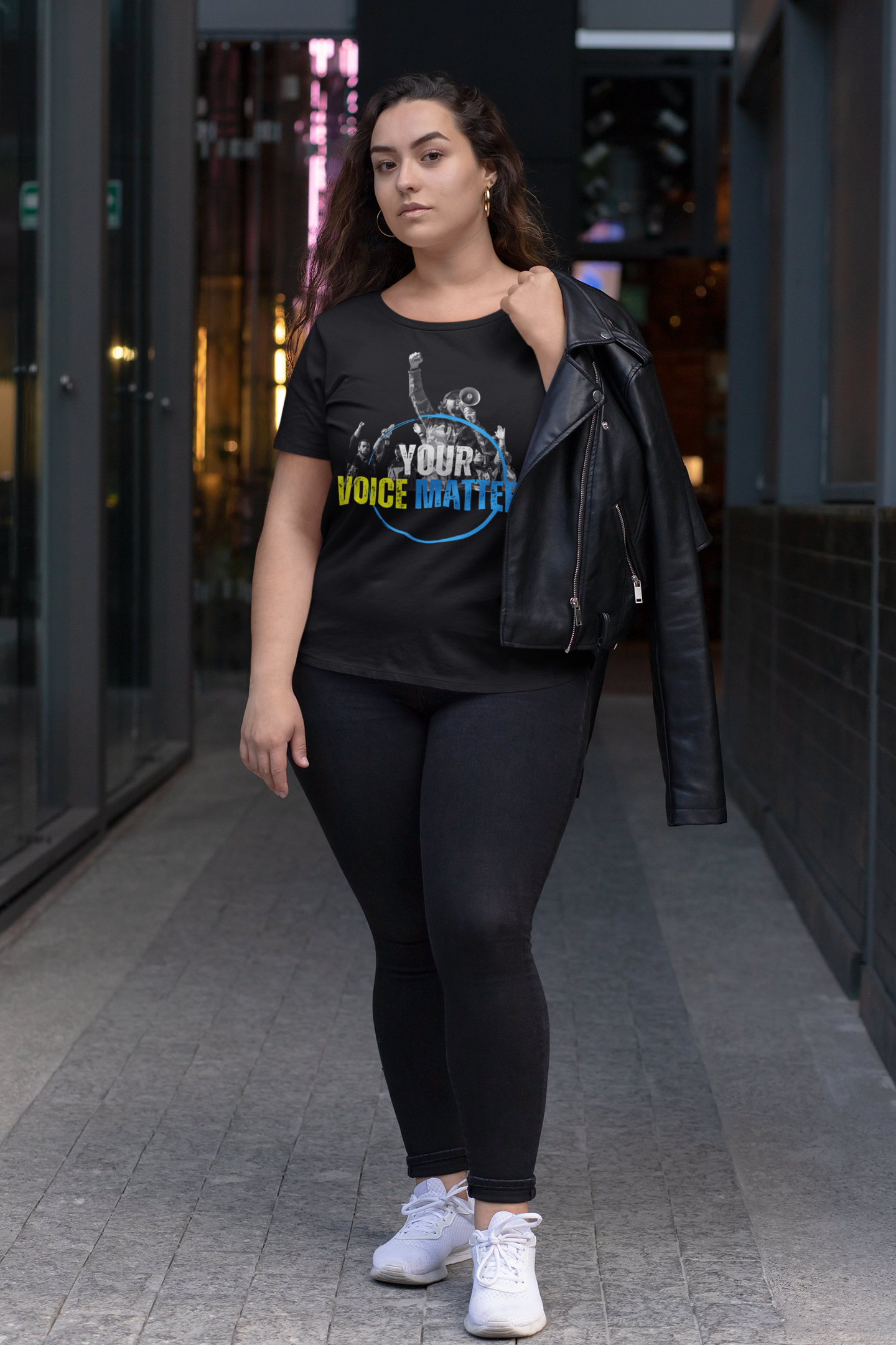 plus-size-t-shirt-mockup-of-a-woman-at-a-hallway-31083.png