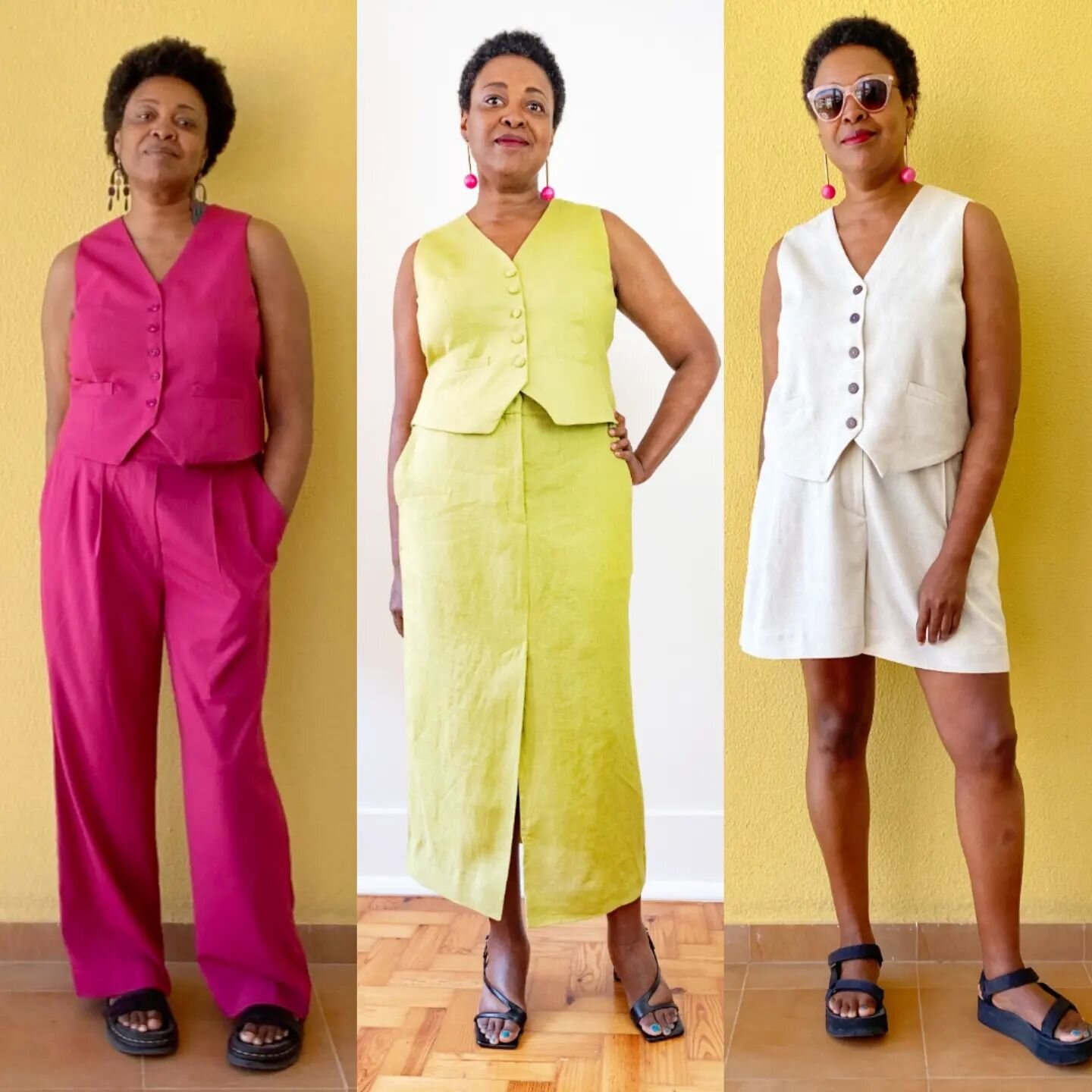 I sewed the looks and so can you. And it requires little to no hacking. How awesome is that?

Swipe to see the inspos behind these 3 waistcoat sets. 

This year, I fully immersed myself into the waistcoat trend thanks to the wonderful indie patterns 