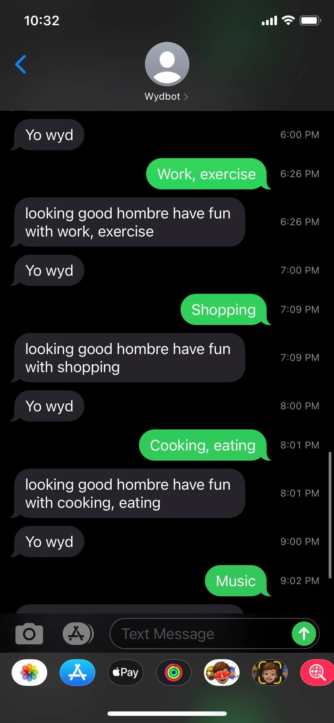 Wydbot in action