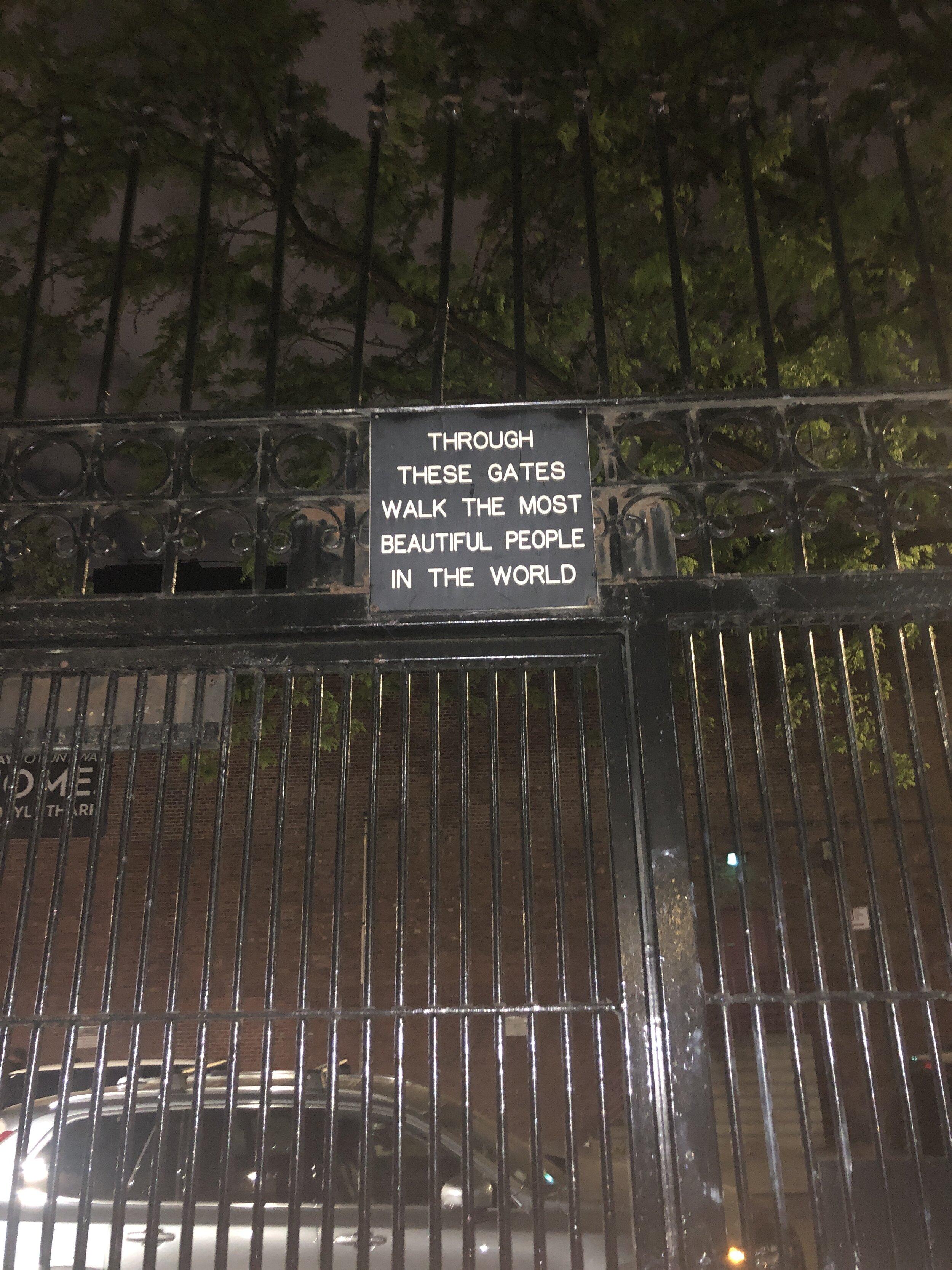 The gates out of ToAnnie’s place. Possibly the last time I see it since they’re moving to the Bay but I will always remember the sentiment :’)