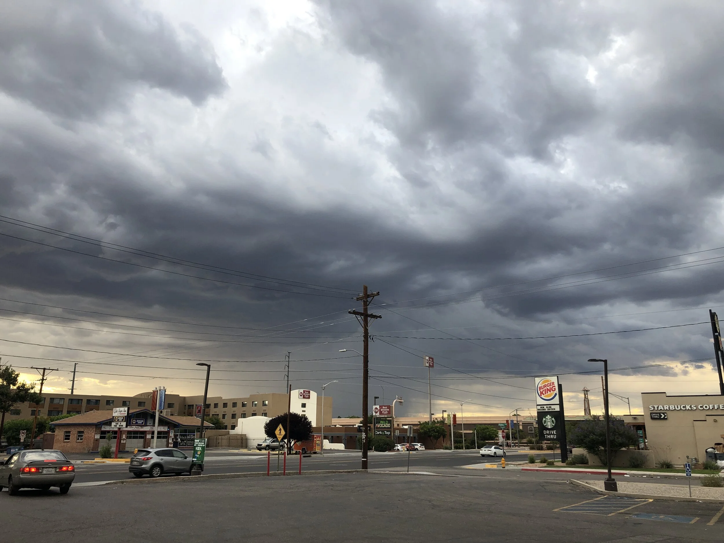 look at them clouds