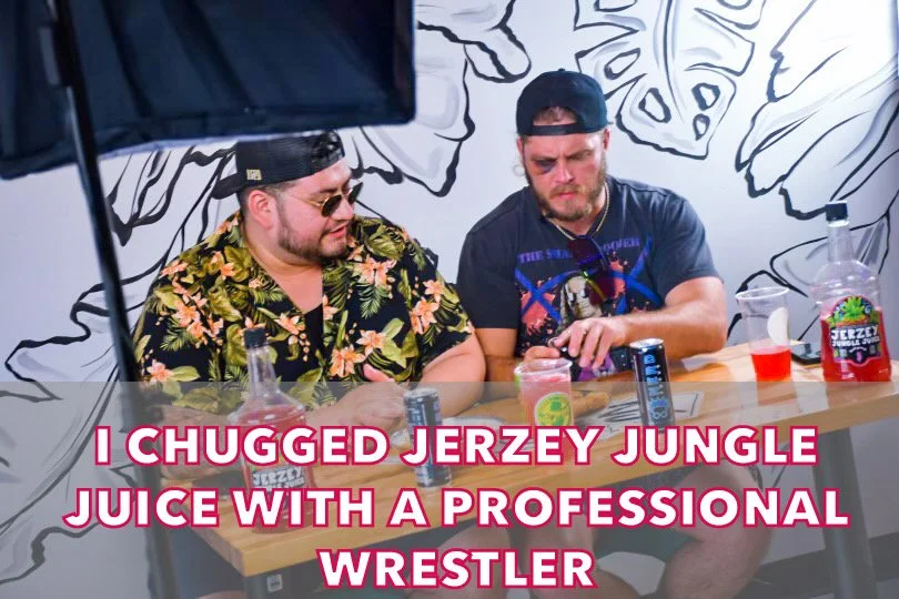 Chugging Jerzey Jungle Juice With GCW LEGEND Joey "The Bad Boy" Janela | TobiasEats |