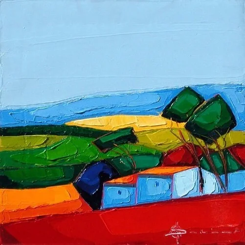 Landscape #1 - En Contre Bas 16x16