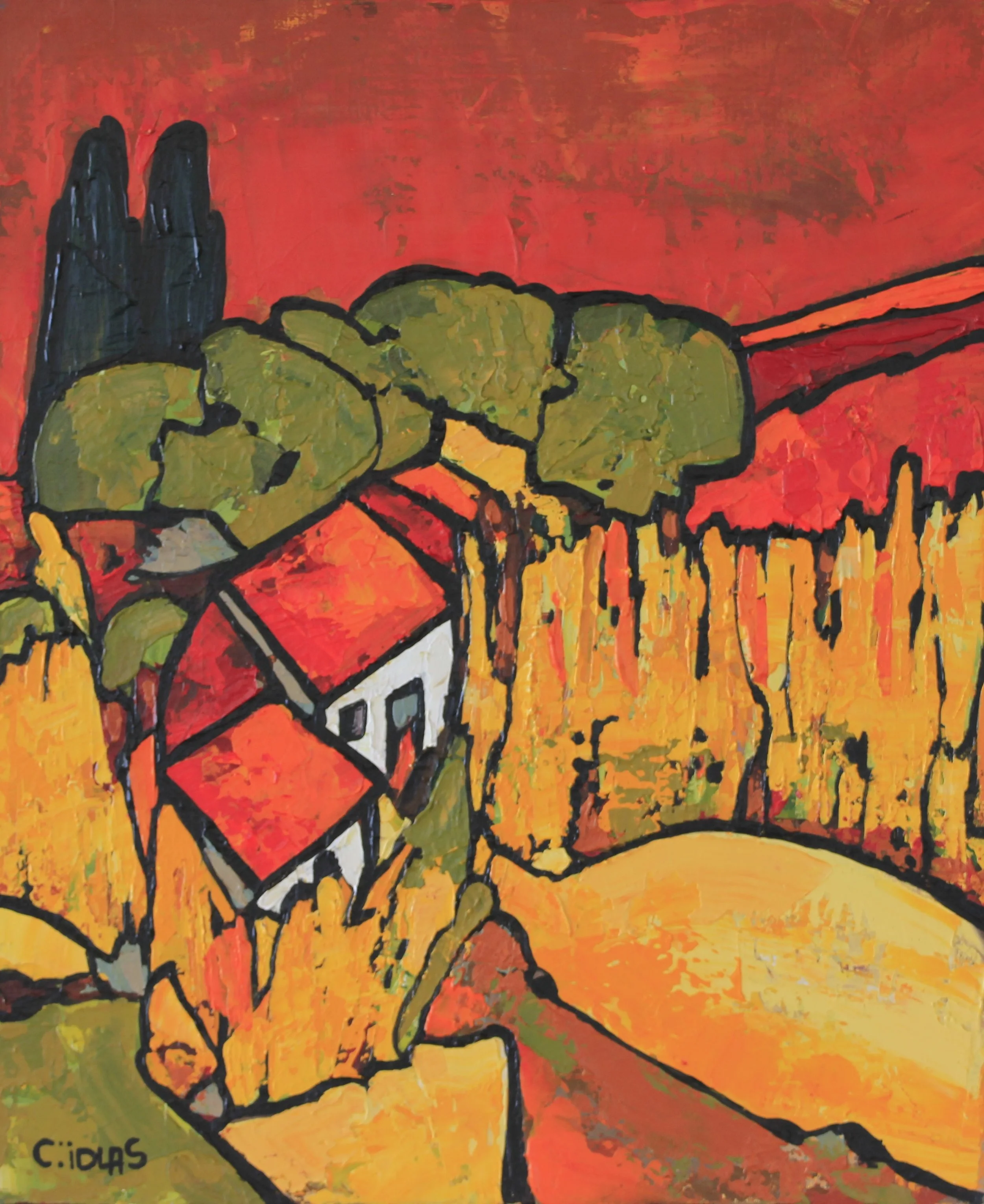 SOLD Wheat Fields - 18x21.5 -