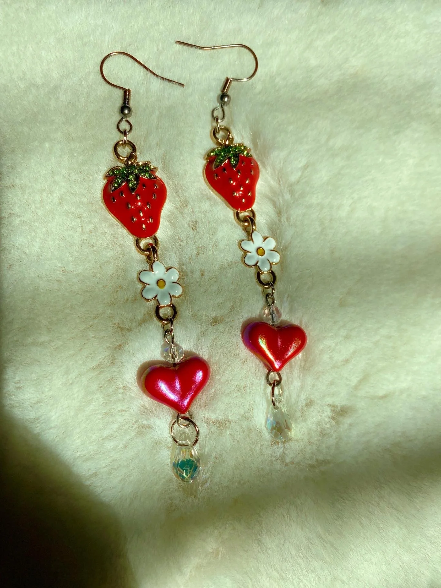 Strawberry Lovebug Earrings