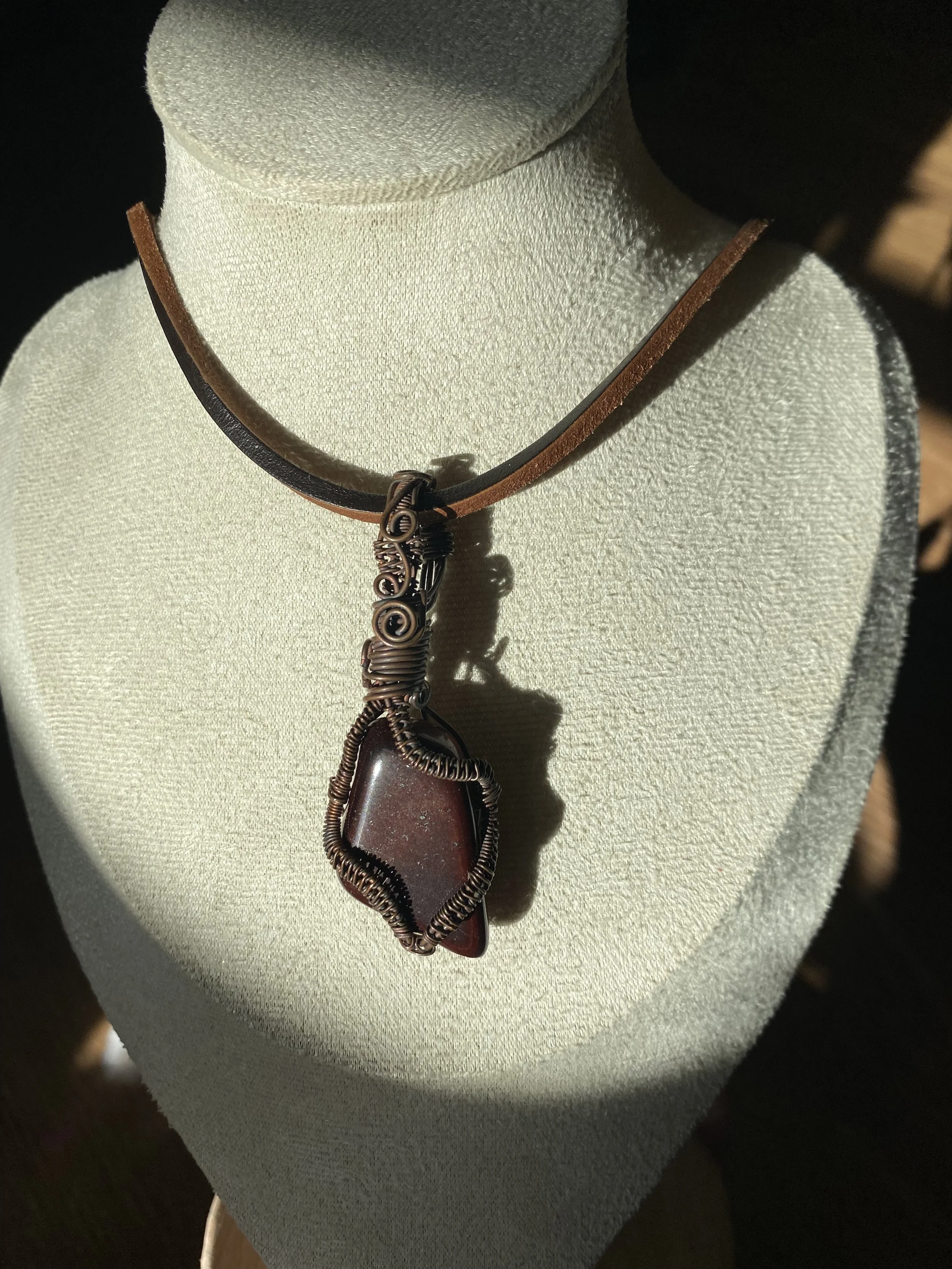 Red Tigerseye Necklace