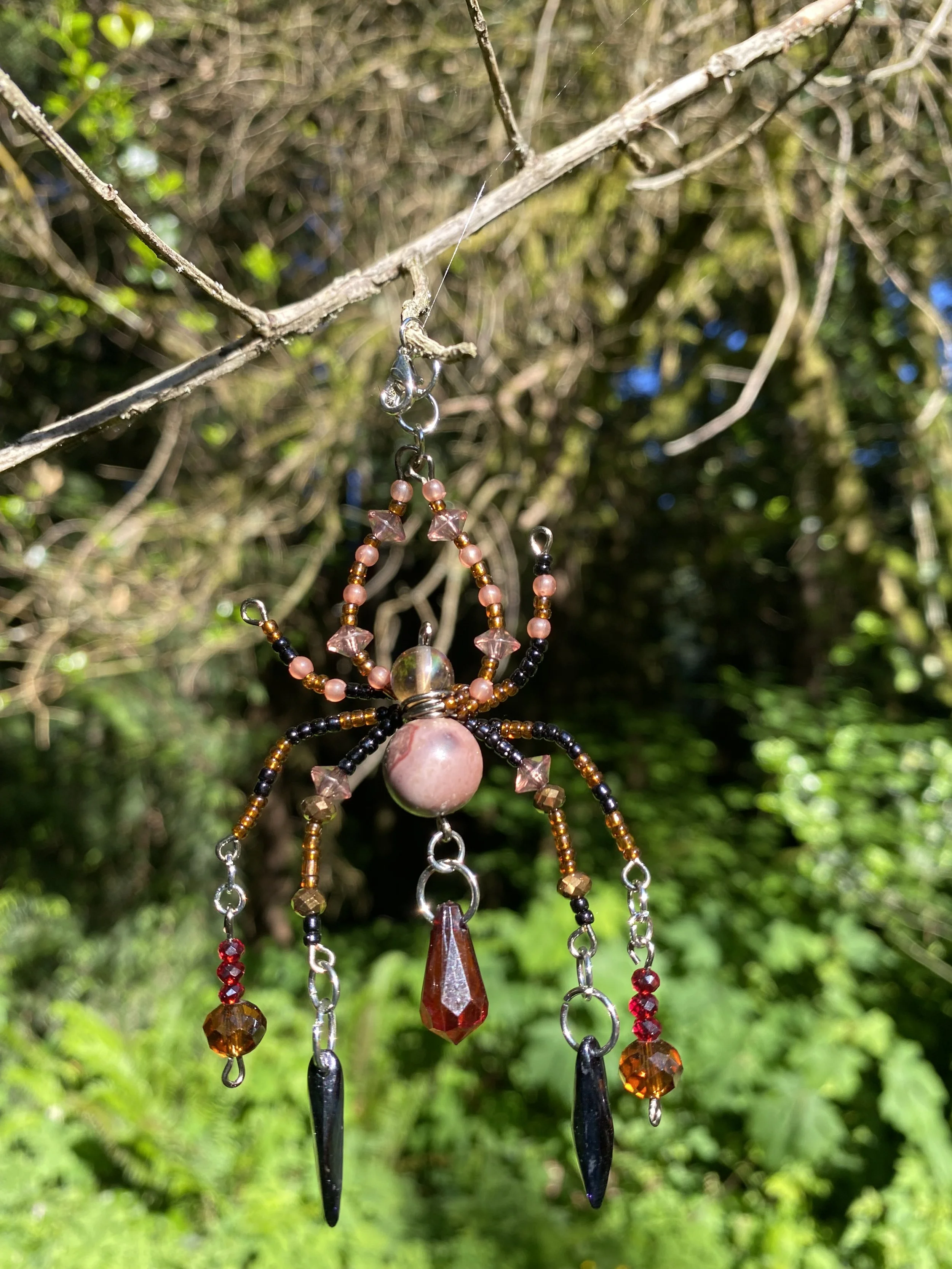 Spider Suncatcher w/ Woody Vibes