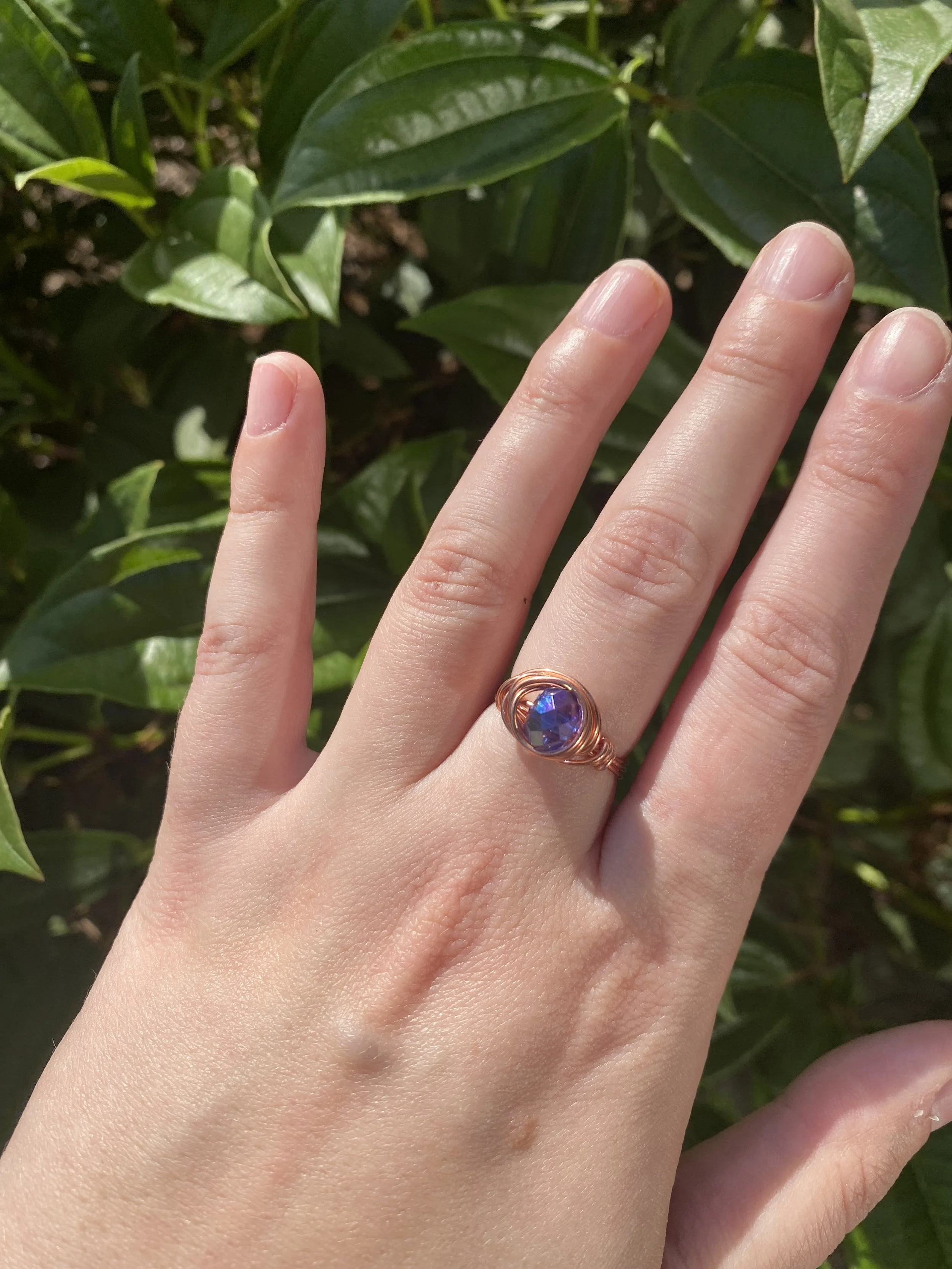 Bare copper ring