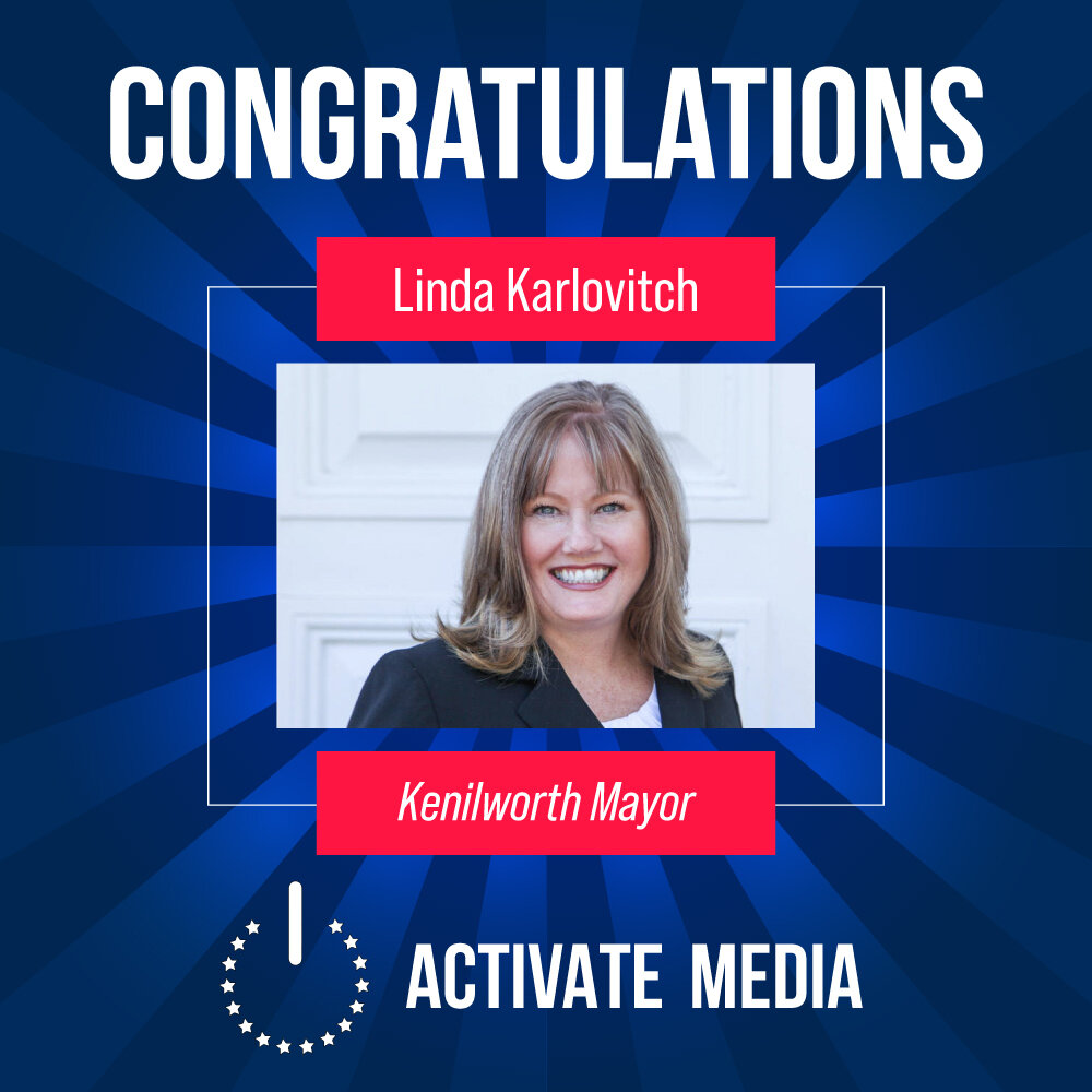 Huge congrats to Kenilworth Mayor Linda Karlovitch, who kept her seat through an intense campaign this year. We are so proud of you!