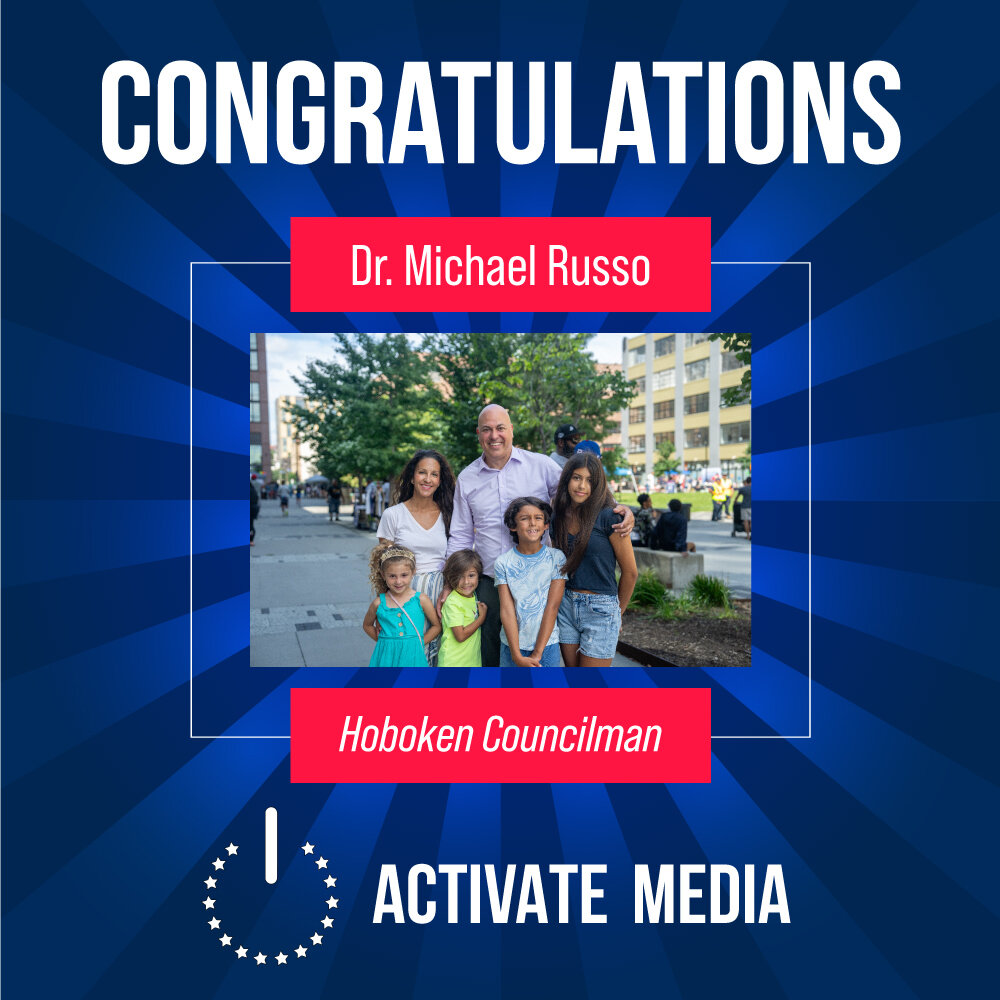 BIG win for Hoboken's avatar, Dr. Mike Russo of the Third Ward, who's been serving for more than 20 years and won a contested council re-election with nearly 90% of the vote! Proud to be at the helm of campaign communications this year with high qual