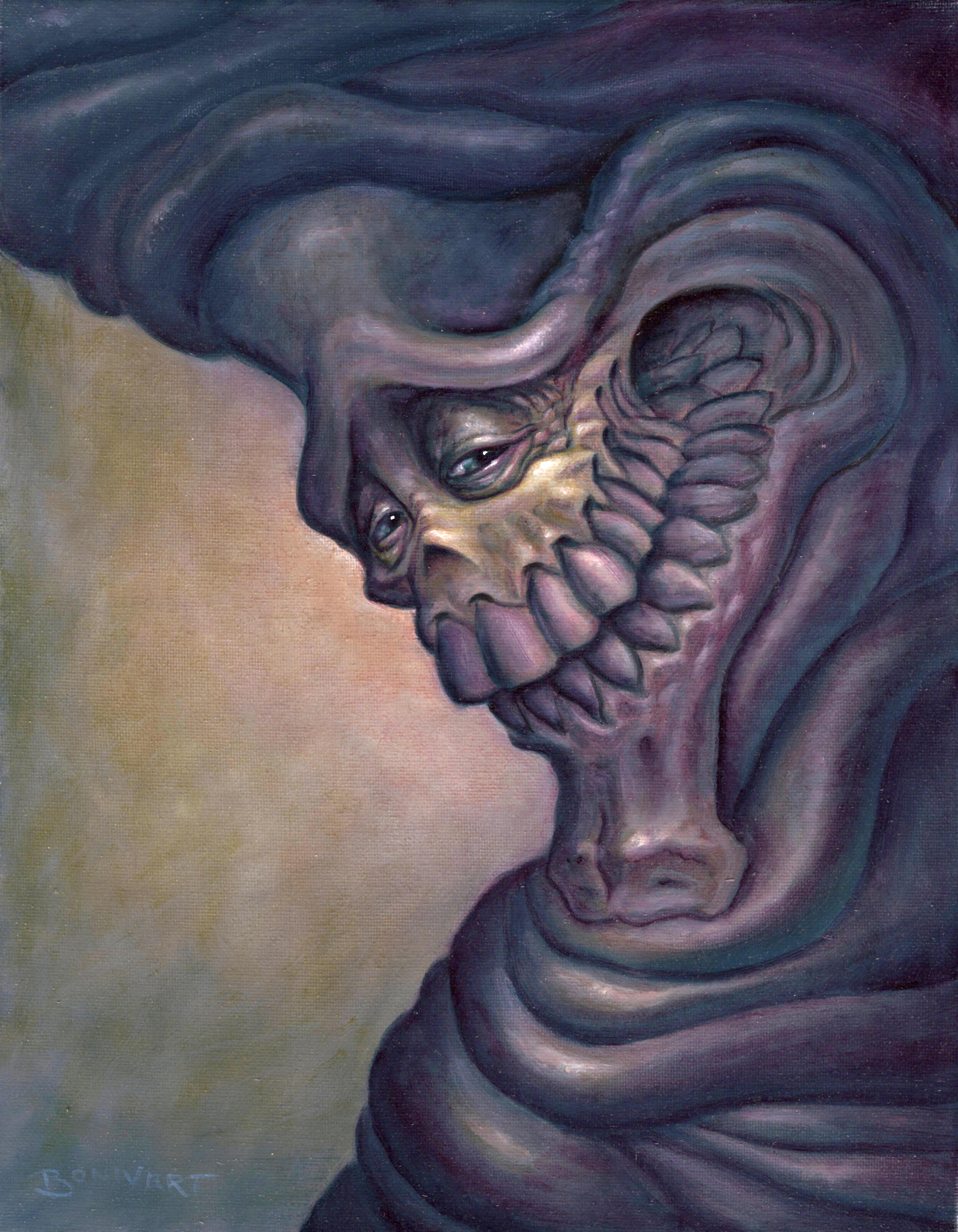 Original Grin, Oil on Canvas, 11"x14", 2019