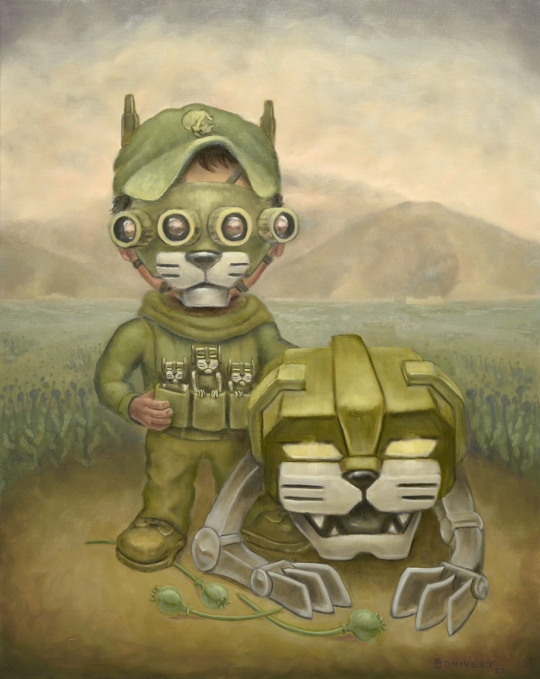 Regulators, Oil on Linen, 24"x30", 2022